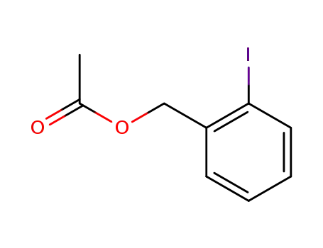 Molecular Structure of 80953-51-1 (Benzenemethanol, 2-iodo-, acetate)