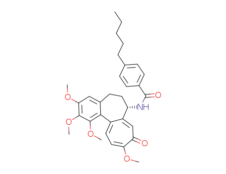 4-(n-pentyl)-N-{(7S)-1,2,3,10-tetramethoxy-9-oxo-5,6,7,9-tetrahydrobenzo[a]heptalen-7-yl}benzamide