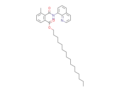 hexadecyl 3-methyl-2-(quinolin-8-ylcarbamoyl)benzoate