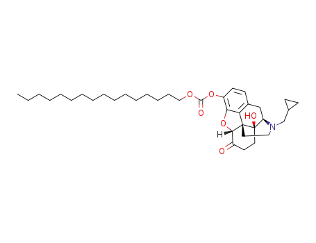 (4aS,7aR,12bs)-3-(cyclopropylmethyl)-4a-hydroxy-7-oxo-2,3,4,4a,5,6,7,7a-octahydro-1H-4,12-methanobenzofuro[3,2-e]isoquinolin-9-yl hexadecyl carbonate
