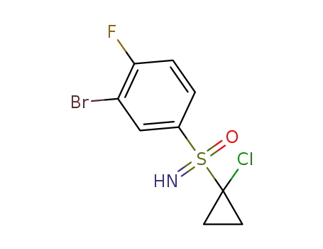 (3-bromo-4-fluorophenyl)(1-chlorocyclopropyl)(imino)-λ6-sulfanone