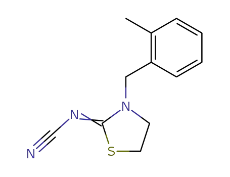 3-(2-methylbenzyl)thiazolidin-2-ylidenecyanamide