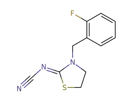 3-(2-fluorobenzyl)thiazolidin-2-ylidenecyanamide