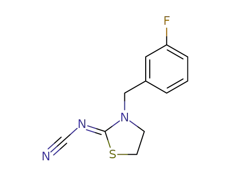 3-(3-fluorobenzyl)thiazolidin-2-ylidenecyanamide