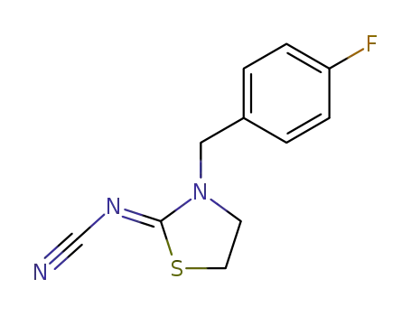3-(4-fluorobenzyl)thiazolidin-2-ylidenecyanamide