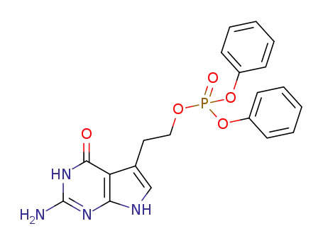 2-(2-amino-4-oxo-4,7-dihydro-3H-pyrrolo[2,3-d]pyrimidin-5-yl)ethyl diphenylphosphate