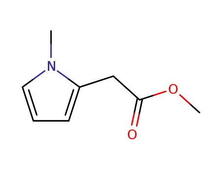 Molecular Structure of 51856-79-2 (Methyl 1-methyl-2-pyrroleacetate)