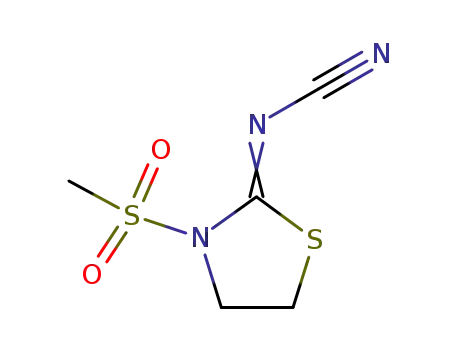 3-Methanesulfonyl-thiazolidin-(2E)-ylidene-cyanamide
