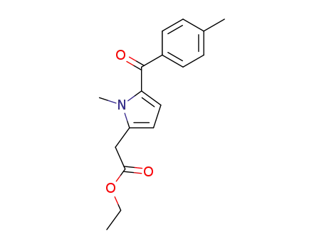 1H-Pyrrole-2-acetic acid, 1-methyl-5-(4-methylbenzoyl)-, ethyl ester