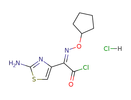 (2-Amino-thiazol-4-yl)-[(Z)-cyclopentyloxyimino]-acetyl chloride; hydrochloride