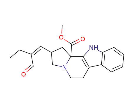 2-((Z)-2-Formyl-but-1-enyl)-2,3,6,11-tetrahydro-1H,5H-indolizino[8,7-b]indole-11b-carboxylic acid methyl ester