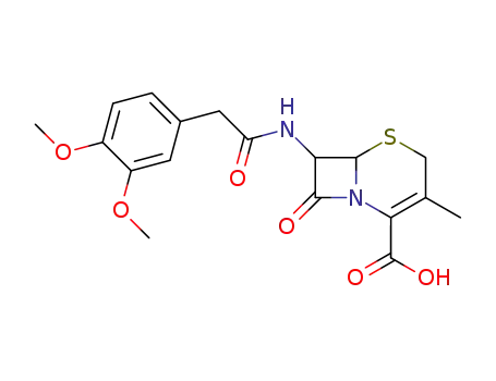 7-[2-(3,4-Dimethoxy-phenyl)-acetylamino]-3-methyl-8-oxo-5-thia-1-aza-bicyclo[4.2.0]oct-2-ene-2-carboxylic acid