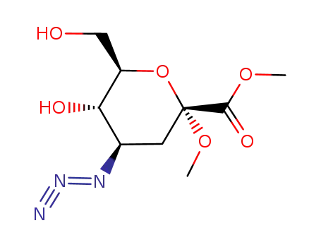 methyl (methyl 4-azido-3,4-dideoxy-D-arabino-heptulopyranosid)onate
