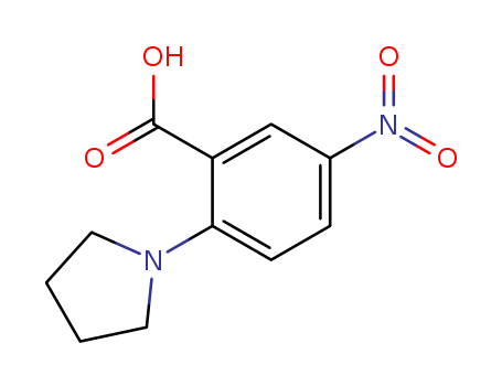Benzoic acid,5-nitro-2-(1-pyrrolidinyl)-(19555-48-7)