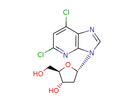 5,7-dichloro-3-(2-deoxy-α-D-erythro-pentofuranosyl)-3H-imidazo<4,5-b>pyridine