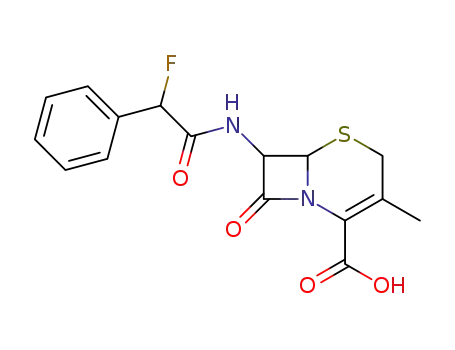 7-<(α-fluorophenylacetyl)amino>-3-methyl-3-cephem-4-carboxylic acid