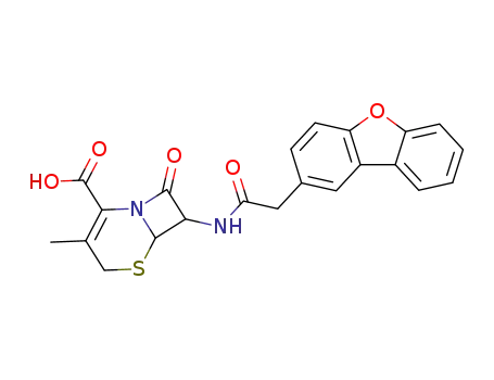 7-(<2-(dibenzofuran-2-yl)acetyl>amino)-3-methyl-3-cephem-4-carboxylic acid