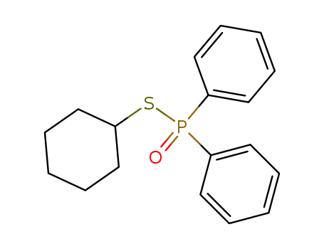 diphenylphosphinothioic acid S-cyclohexyl ester