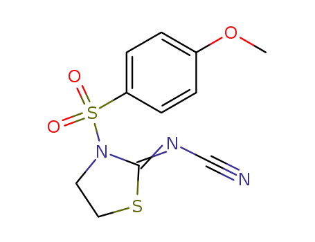 3-(4-Methoxy-benzenesulfonyl)-thiazolidin-(2Z)-ylidene-cyanamide