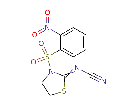 3-(2-Nitro-benzenesulfonyl)-thiazolidin-(2Z)-ylidene-cyanamide
