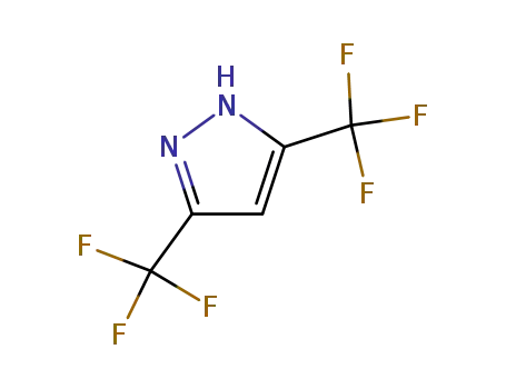 Molecular Structure of 14704-41-7 (3,5-BIS(TRIFLUOROMETHYL)PYRAZOLE)