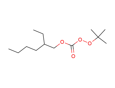 Molecular Structure of 34443-12-4 (tert-Butylperoxy 2-ethylhexyl carbonate)