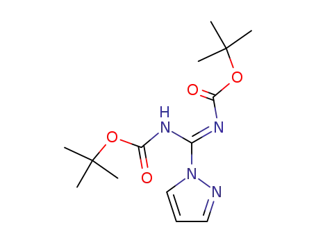 1-[(tert-butyloxycarbonylamino)-(tert-butyloxycarbonylimino)-methyl]-1H-pyrazole