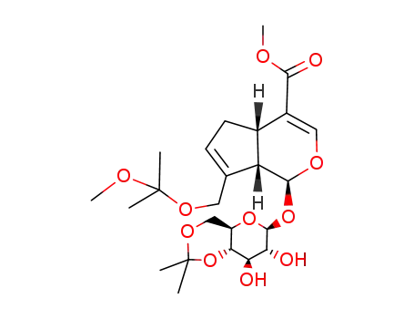 4',6'-isopropylidene-10-O-(1-methyl-1-methoxyethyl)-geniposide