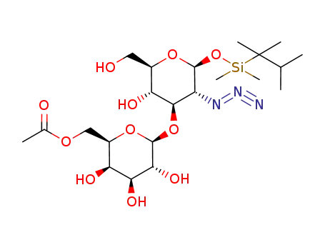 thexyldimethylsilyl 6-O-acetyl-β-D-galactopyranosyl-(1->3)-2-azido-2-deoxy-β-D-glucopyranoside