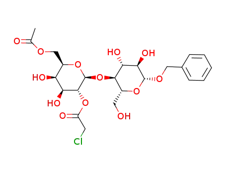 Chloro-acetic acid (2S,3R,4S,5R,6R)-6-acetoxymethyl-2-((2R,3S,4R,5R,6R)-6-benzyloxy-4,5-dihydroxy-2-hydroxymethyl-tetrahydro-pyran-3-yloxy)-4,5-dihydroxy-tetrahydro-pyran-3-yl ester