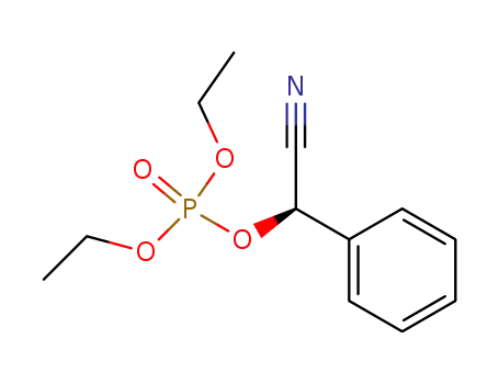 Molecular Structure of 604808-44-8 (Phosphoric acid, (R)-cyanophenylmethyl diethyl ester)