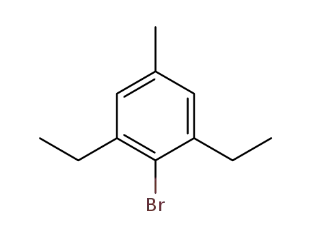Molecular Structure of 314084-61-2 (2,6-Diethyl-4-methylbromobenzene)