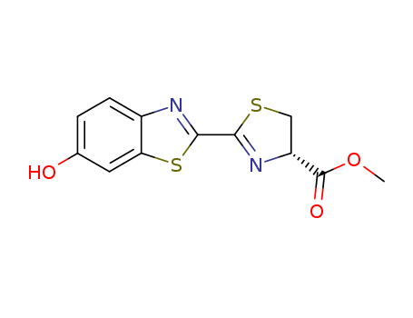 4-Thiazolecarboxylic acid, 4,5-dihydro-2-(6-hydroxy-2-benzothiazolyl)-,
methyl ester, (S)-(73918-26-0)