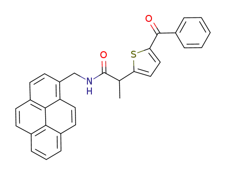 N1-(1-pyrenylmethyl)-2-(5-benzoyl-2-thienyl)propanamide
