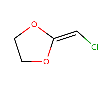 Molecular Structure of 4362-41-8 (1,3-Dioxolane, 2-(chloromethylene)-)