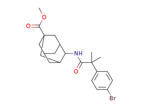 E-4-[2-(4-bromo-phenyl)-2-methyl-propionylamino]-adamantane-1-carboxylic acid methyl ester