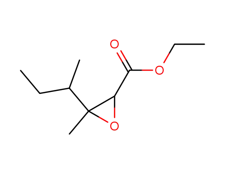 Molecular Structure of 99978-45-7 (Oxiranecarboxylic acid, 3-methyl-3-(1-methylpropyl)-, ethyl ester)
