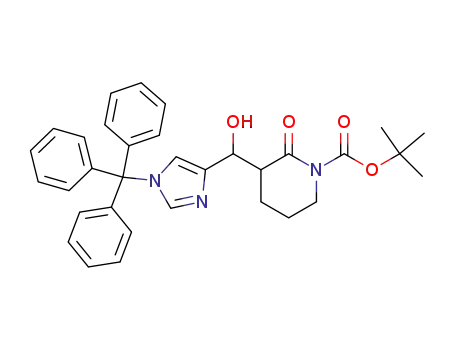 tert-Butyl 3-[hydroxy(1-trityl-1H-imidazol-4-yl)methyl]-2-oxo-1-piperidinecarboxylate