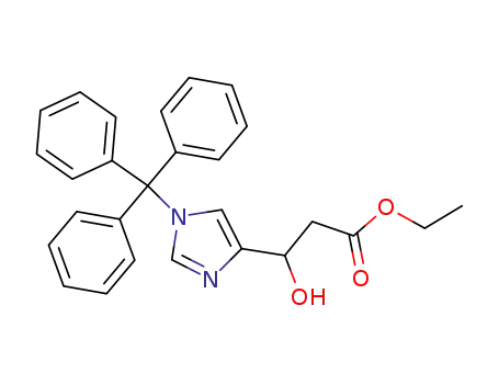 ethyl 3-hydroxy-3-(1-trityl-1H-imidazol-4-yl)propanoate