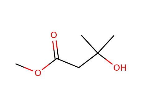 Molecular Structure of 6149-45-7 (3-Hydroxy-3-methylbutanoic acid methyl ester)