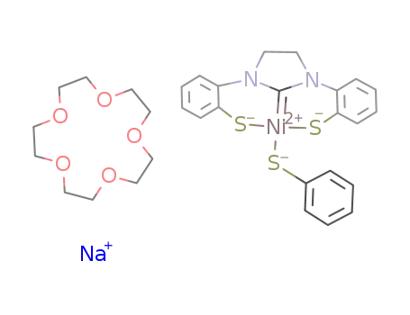 [Na(1,4,7,10,13-pentaoxacyclopentadecane)][Ni(SPh)(1,3-imidazolidinyl-N,N'-bis(benzene-2-thiolate))]