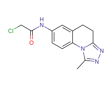 2-chloro-N-(4,5-dihydro-1-methyl-[1,2,4]-triazolo[4,3-a]quinolin-7-yl)acet-amide