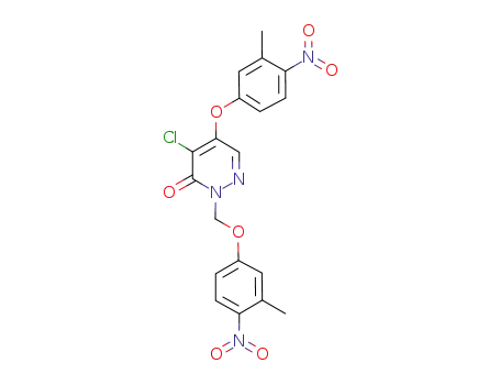 4-chloro-5-(3-methyl-4-nitrophenoxy)-2-[(3-methyl-4-nitrophenoxy)methyl]pyridazin-3(2H)-ome