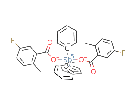 bis(5-fluoro-2-methylbenzoato)triphenylantimony(V)
