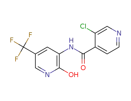 3-chloro-N-[2-hydroxy-5-(trifluoromethyl)pyridin-3-yl]isonicotinamide