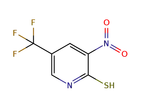 Molecular Structure of 89571-67-5 (3-nitro-5-(trifluoroMethyl)pyridine-2-thiol)