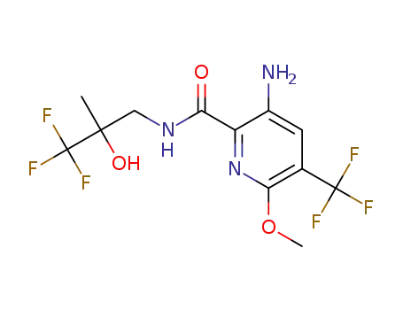 3-amino-6-methoxy-5-trifluoromethylpyridine-2-carboxylic acid (3,3,3-trifluoro-2-hydroxy-2-methylpropyl)amide