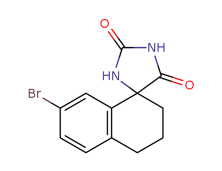 7'-bromo-3',4'-dihydro-2'H-spiro[imidazolidine-4,1'-naphthalene]-2,5-dione