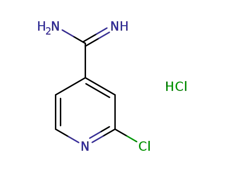 Molecular Structure of 82019-89-4 (2-CHLOROISONICOTINIMIDAMIDE HYDROCHLORIDE)
