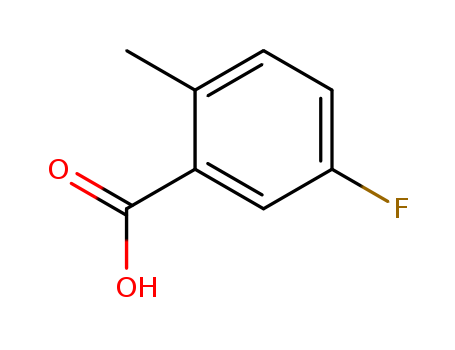 33184-16-6,5-Fluoro-2-methylbenzoic acid,o-Toluicacid, 5-fluoro- (8CI);3-Fluoro-6-methylbenzoic acid;5-Fluoro-2-methylbenzoicacid;5-Fluoro-o-toluic acid;2-methyl-5-fluoro benzoic acid;